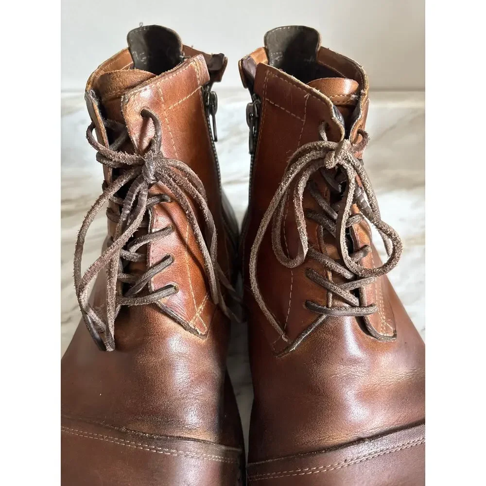 Timberland Earthkeepers City Chukka Boots Mens 11 M Brown Leather Side Zip Cap